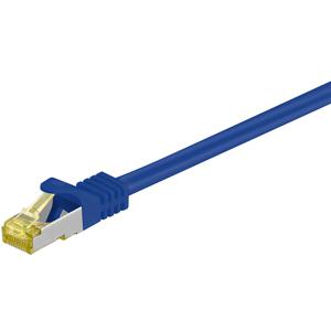 Goobay RJ-45 CAT7 0.25m netwerkkabel Blauw 0,25 m S/FTP (S-STP)