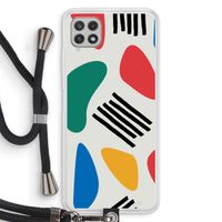 Illustratieve pop 1: Samsung Galaxy A22 4G Transparant Hoesje met koord