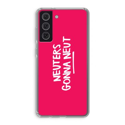 Neuters (roze): Samsung Galaxy S21 FE Transparant Hoesje