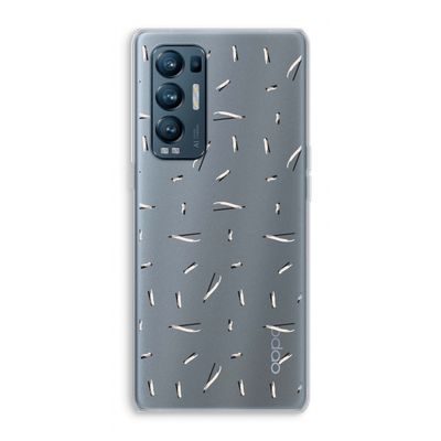 Hipster stripes: Oppo Find X3 Neo Transparant Hoesje