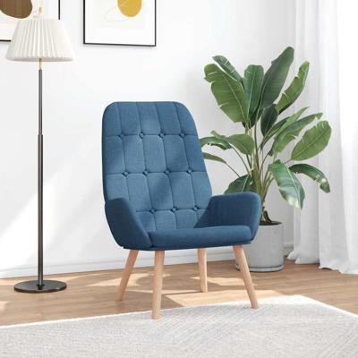 Relaxstoel stof blauw
