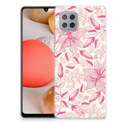 Samsung Galaxy A42 | TPU Case | Pink Flowers