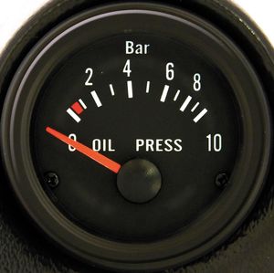Performance Instrument Zwart Oliedruk 0-10 bar 52mm PI48931