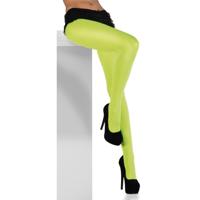 Boland 40 denier verkleedkleding panty - fluor groen - voor dames - verkleden