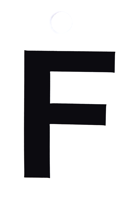Metafranc Plakletter 35Mm Zwart F - WU0511100 Metafranc Plakletter 35Mm Zwart F - WU0511100