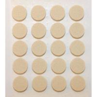 Meubelviltjes - geluiddempend - 80x - zelfklevend - rond - D9 mm - wit - lades - deuren