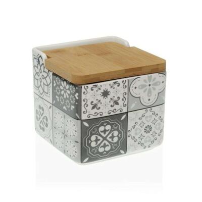 Zoutvaatje met deksel Mosai Keramisch (8,1 x 12,2 x 12,3 cm) (12,2 x 11,5 x 12,2 cm)