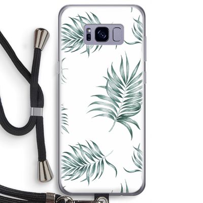 Simple leaves: Samsung Galaxy S8 Transparant Hoesje met koord