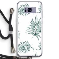 Simple leaves: Samsung Galaxy S8 Transparant Hoesje met koord