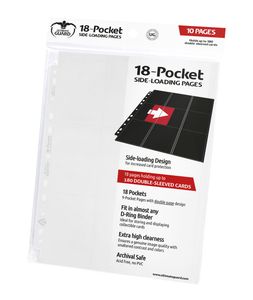 Ultimate Guard 18-Pocket Pages Side-Loading (10) - White
