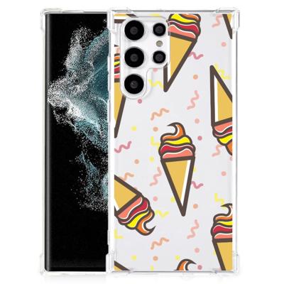 Samsung Galaxy S22 Ultra Beschermhoes Icecream Samsung Galaxy S22 Ultra Beschermhoes Icecream