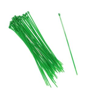 50x stuks Kabelbinders  tie-wraps groen 20 cm   -