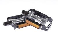 Mirage atb pedalen alu/zilver+reflector blister 1500969