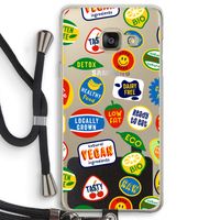 Fruitsticker: Samsung Galaxy A3 (2016) Transparant Hoesje met koord