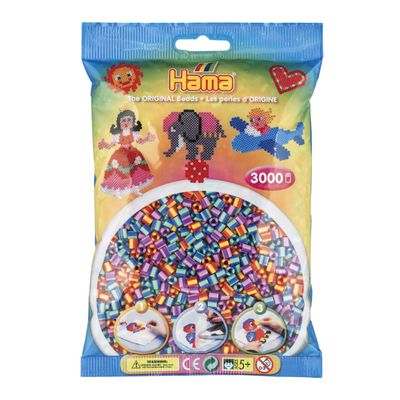 Hama strijkkralenmix gestreept (201-92), 3000st.