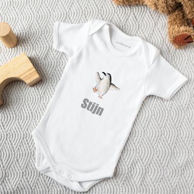 Romper bedrukken - Korte mouw - Wit - 86/92