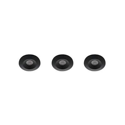 Set 3x Alpha LED mini spot 3Watt rond ZWART IP68 dimbaar