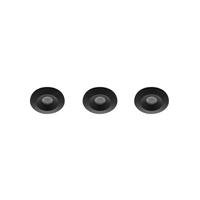 Set 3x Alpha LED mini spot 3Watt rond ZWART IP68 dimbaar