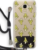 Bananas: Samsung Galaxy J6 (2018) Transparant Hoesje met koord