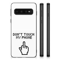 Samsung Galaxy S10 | TPU Hoesje | Finger Don&apos;t Touch My Phone