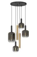 Lucide JOANET Tube - Hanglamp - Ø 65 cm - 4xE27 - Messing