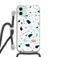 Terrazzo N°13: iPhone 11 Transparant Hoesje met koord
