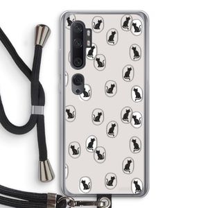 Miauw: Xiaomi Mi Note 10 Pro Transparant Hoesje met koord