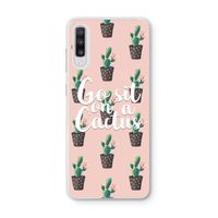 Cactus quote: Samsung Galaxy A70 Transparant Hoesje