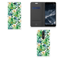 Nokia 5.1 (2018) Smart Cover Orchidee Groen - thumbnail