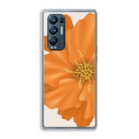 Orange Ellila flower: Oppo Find X3 Neo Transparant Hoesje