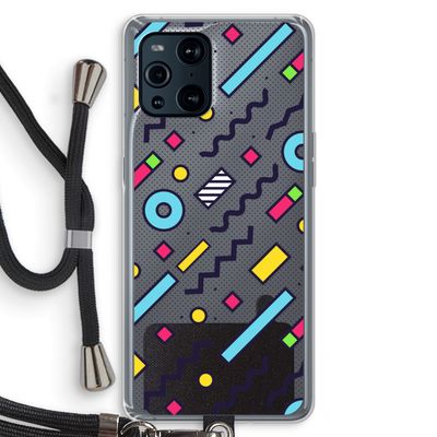8-bit N°8: Oppo Find X3 Pro Transparant Hoesje met koord