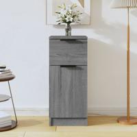 Dressoir 30x30x70 cm bewerkt hout grijs sonoma eikenkleurig