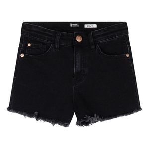 Indian Blue Jeans Meisjes jeans short high waist - Zwart denim