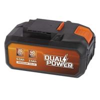 2x20v 2.5AH -batterij voor 40V of 5AH -gereedschap op 20V dubbele power poWDP9037 Tool - Compatibel met 40 V & 20 V Tools
