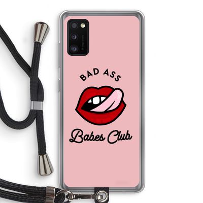 Badass Babes Club: Samsung Galaxy A41 Transparant Hoesje met koord