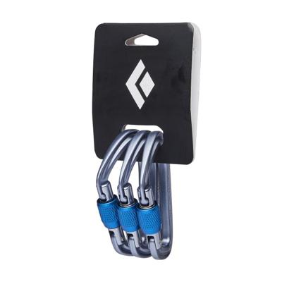 Black diamond Hotforge Screwgate 3 Pack Carabine Gray One Size