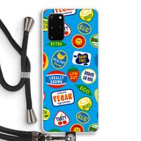 Fruitsticker: Samsung Galaxy S20 Plus Transparant Hoesje met koord