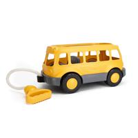 Green Toys Pull Along School Bus Wagon - thumbnail