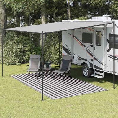 VidaXL Tenttapijt 250x350 cm antracietkleurig en wit