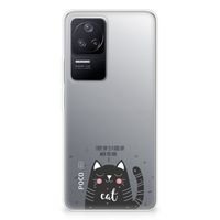 Xiaomi Poco F4 Telefoonhoesje met Naam Cat Good Day - thumbnail