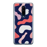 Memphis Shapes Pink: OnePlus 7 Pro Transparant Hoesje
