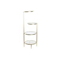 Planken DKD Home Decor 32,5 x 30 x 86 cm Kristal Gouden Metaal