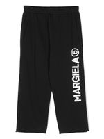 MM6 Maison Margiela Kids pantalon de jogging à logo imprimé - Noir - thumbnail