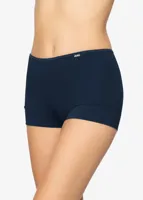 3844 dames boxershort microfiber - Dames polyamide hoge onderbroek - Badstof kruisje - ondergoed