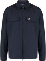 Fred Perry veste zippée à logo brodé - Bleu