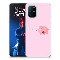 OnePlus 8T Telefoonhoesje met Naam Pig Mud - thumbnail