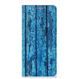 Motorola Moto G60s Book Wallet Case Wood Blue