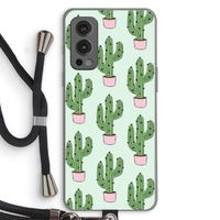 Cactus Lover: OnePlus Nord 2 5G Transparant Hoesje met koord
