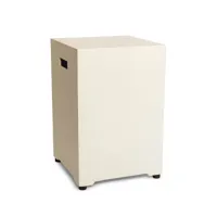 Enclosure Square Oyster Beige gasflesombouw van Happy Cocooning - Composiet 40,5 cm gasflesopslag voor buiten