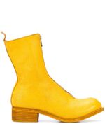 Guidi bottines montantes zippées - Jaune